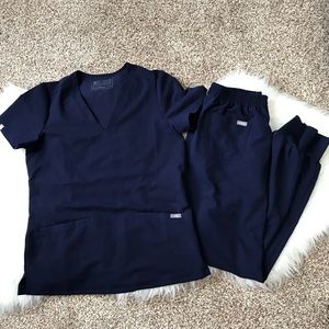 Figs scrubs set xs Navy